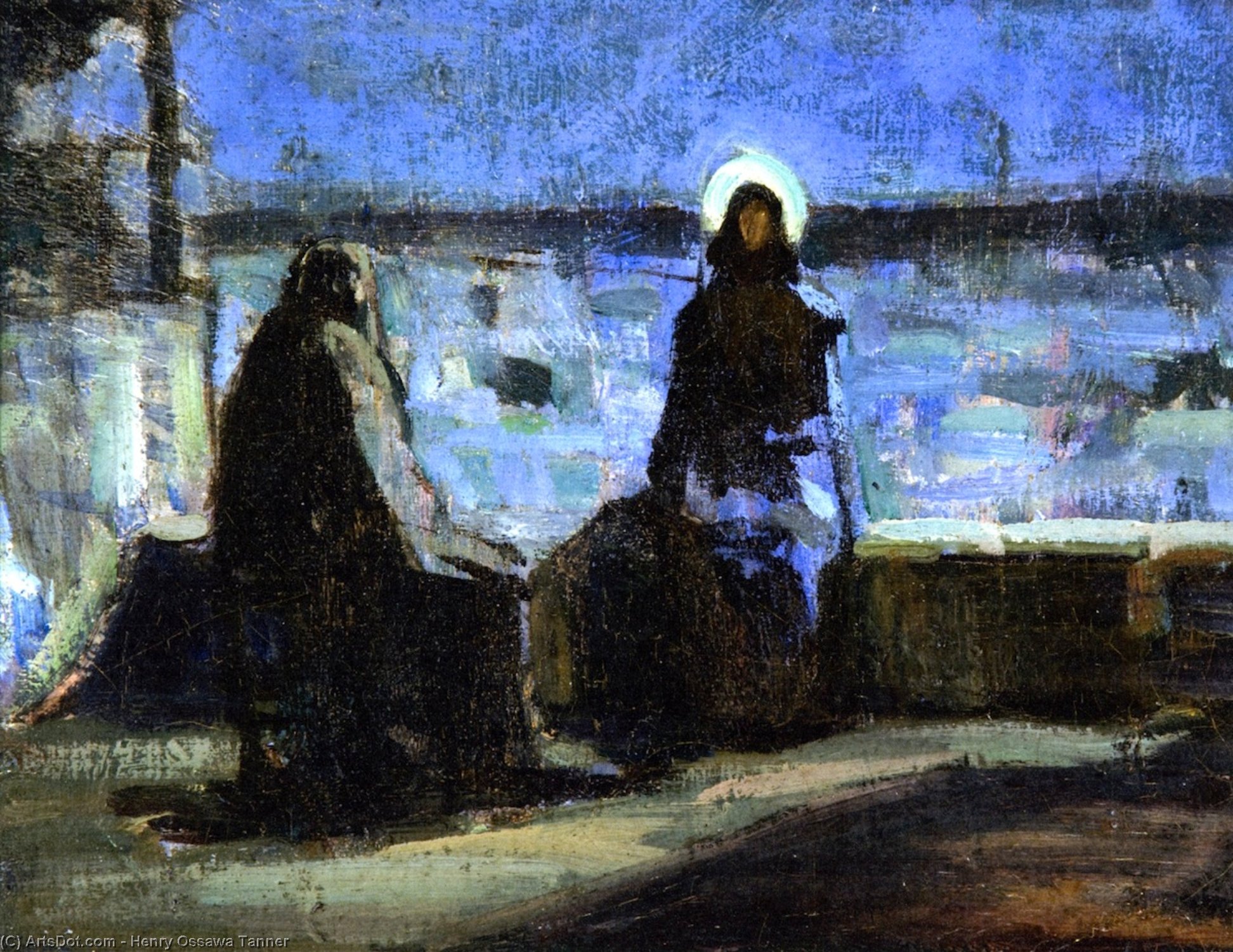 Study For Nicodemus Visiting Jesus — Henry Ossawa Tanner