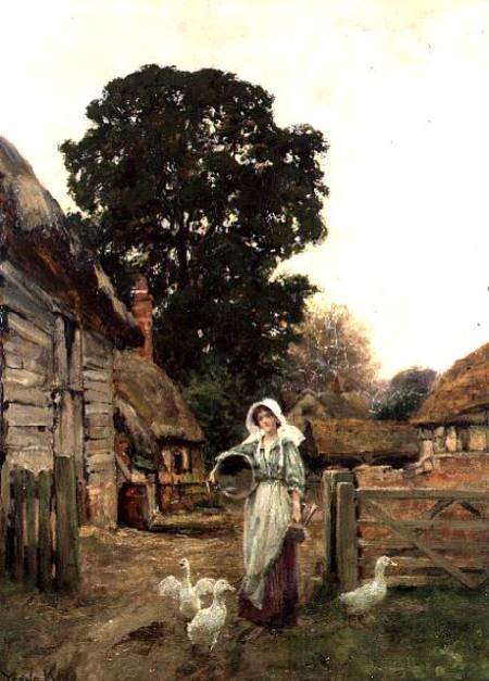 The Dairy Maid (board) — Henry John Yeend King