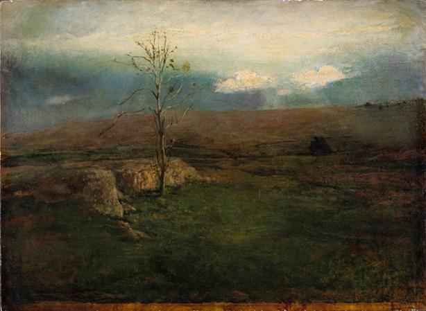 Early Spring. Sun Struggling Through Clouds — John La Farge