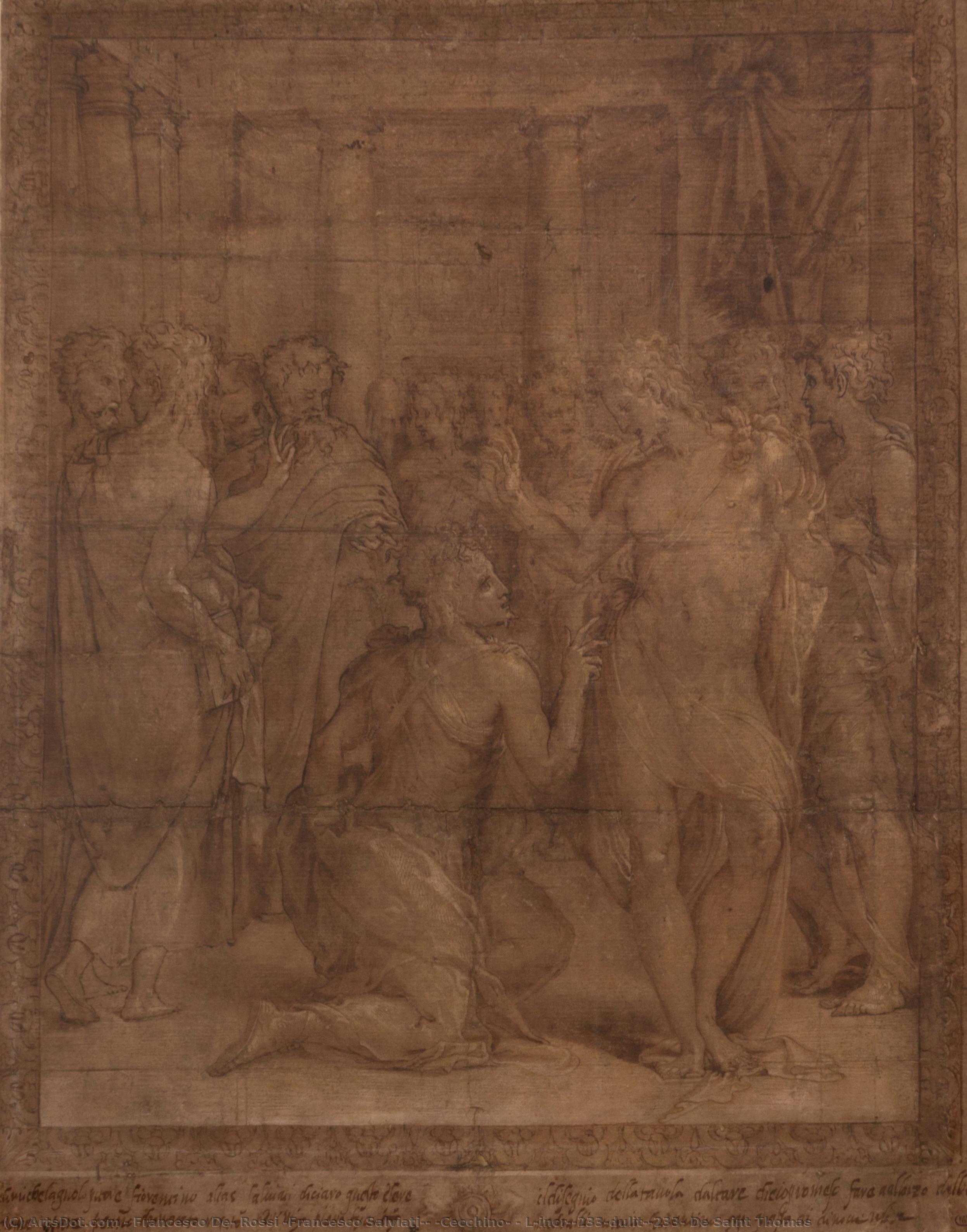 L’incrédulité De Saint Thomas — Francesco Salviati (cecchino Del Salviati)