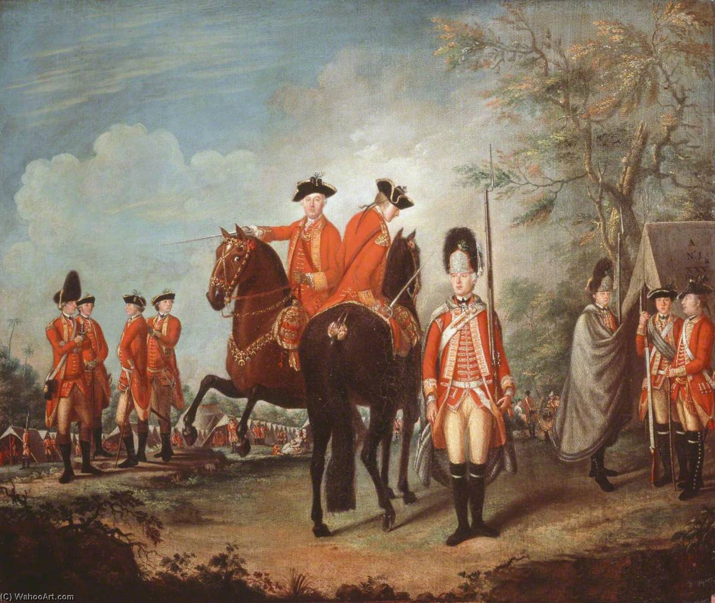 Two Horses Of The Regiment, C.1769 — Giuseppe Chiesa