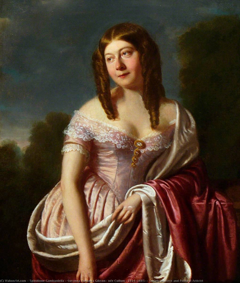 Susanna Arethusa Gibson, Née Cullum (1814–1885), Society Hostess And Political Activist — Spiridione Gambardella
