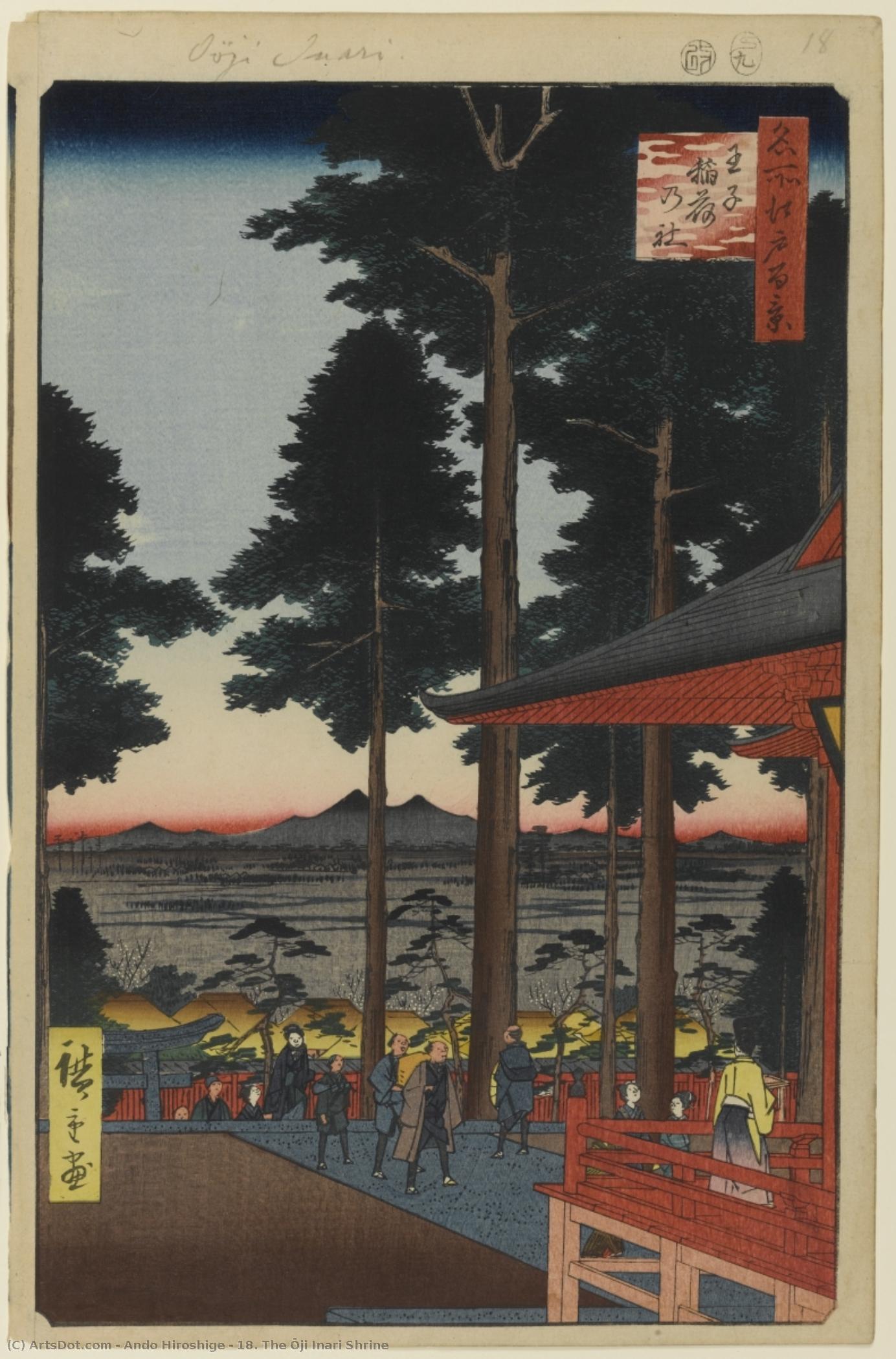 18. The Ōji Inari Shrine — Ando Hiroshige