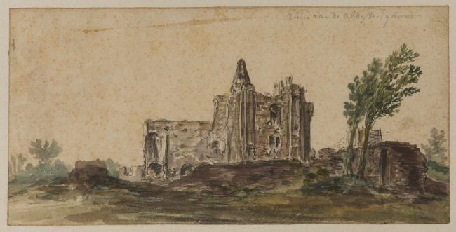View Of The Ruins Of The Abbey At Egmont — Jan Josephszoon Van Goyen
