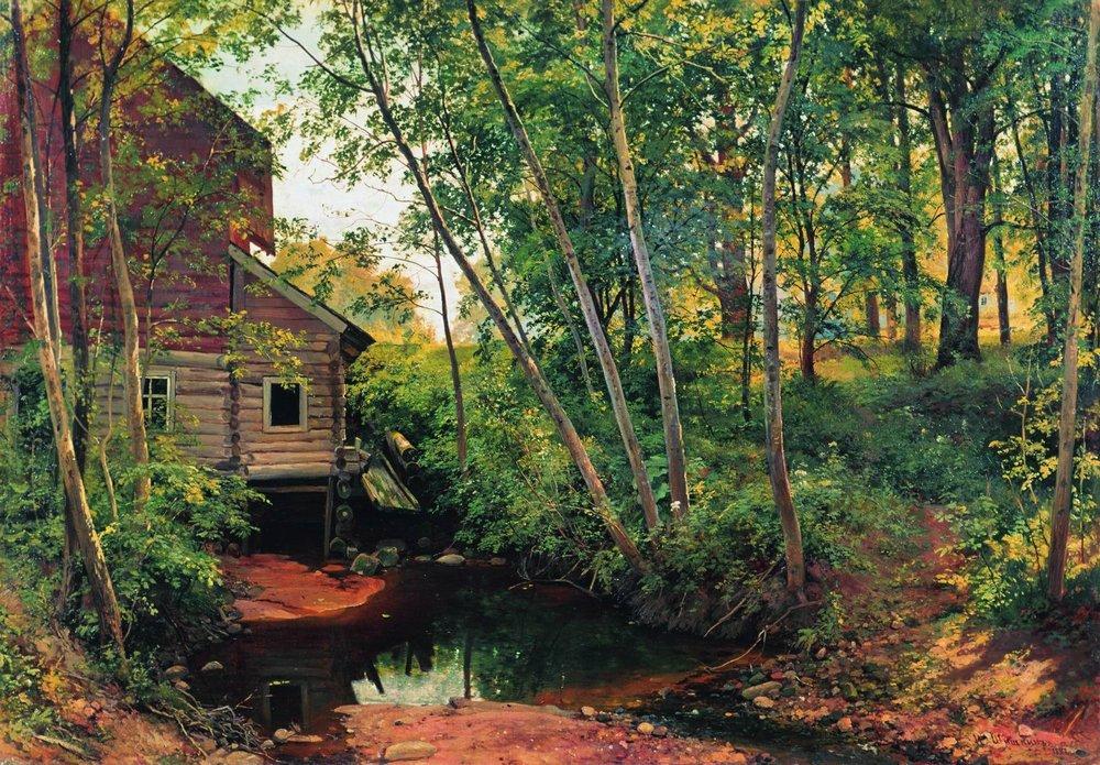 Mill In The Forest. Preobrazhenskoe — Ivan Ivanovich Shishkin
