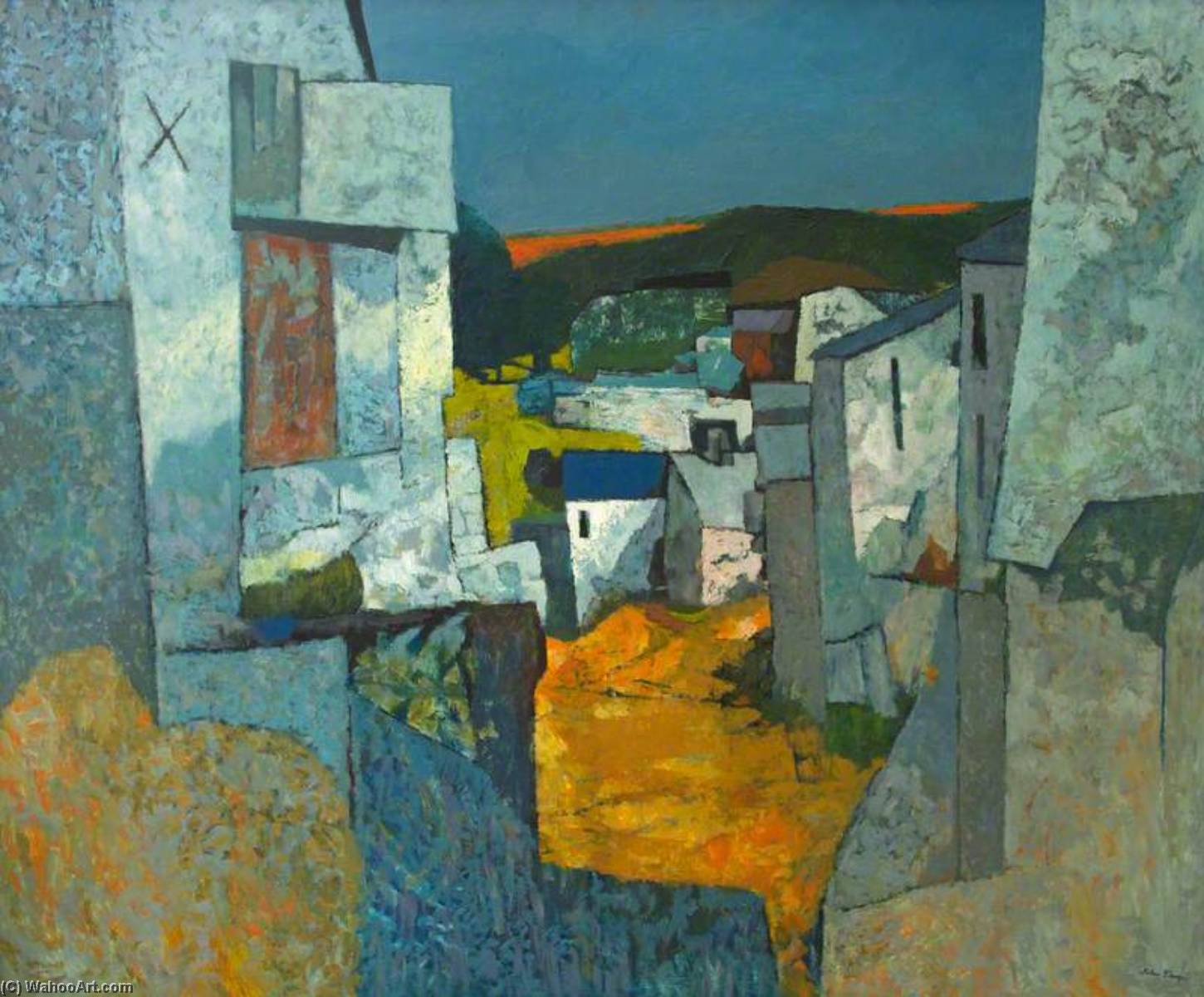 A Continental Landscape With Buildings — John Elwyn