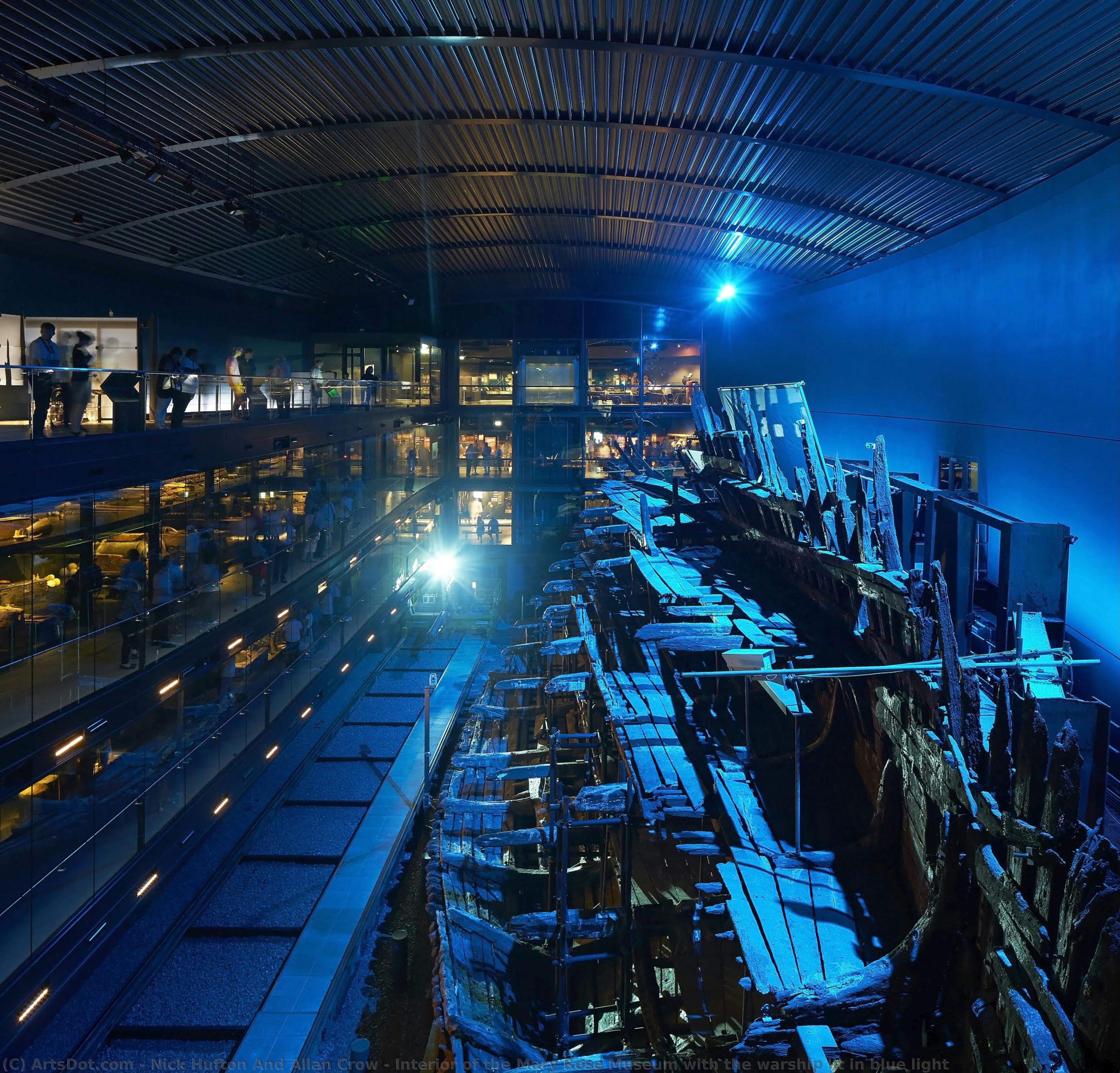 Interior Of The Mary Rose Museum With The Warship Lit In Blue Light — Nick Hufton And Allan Crow
