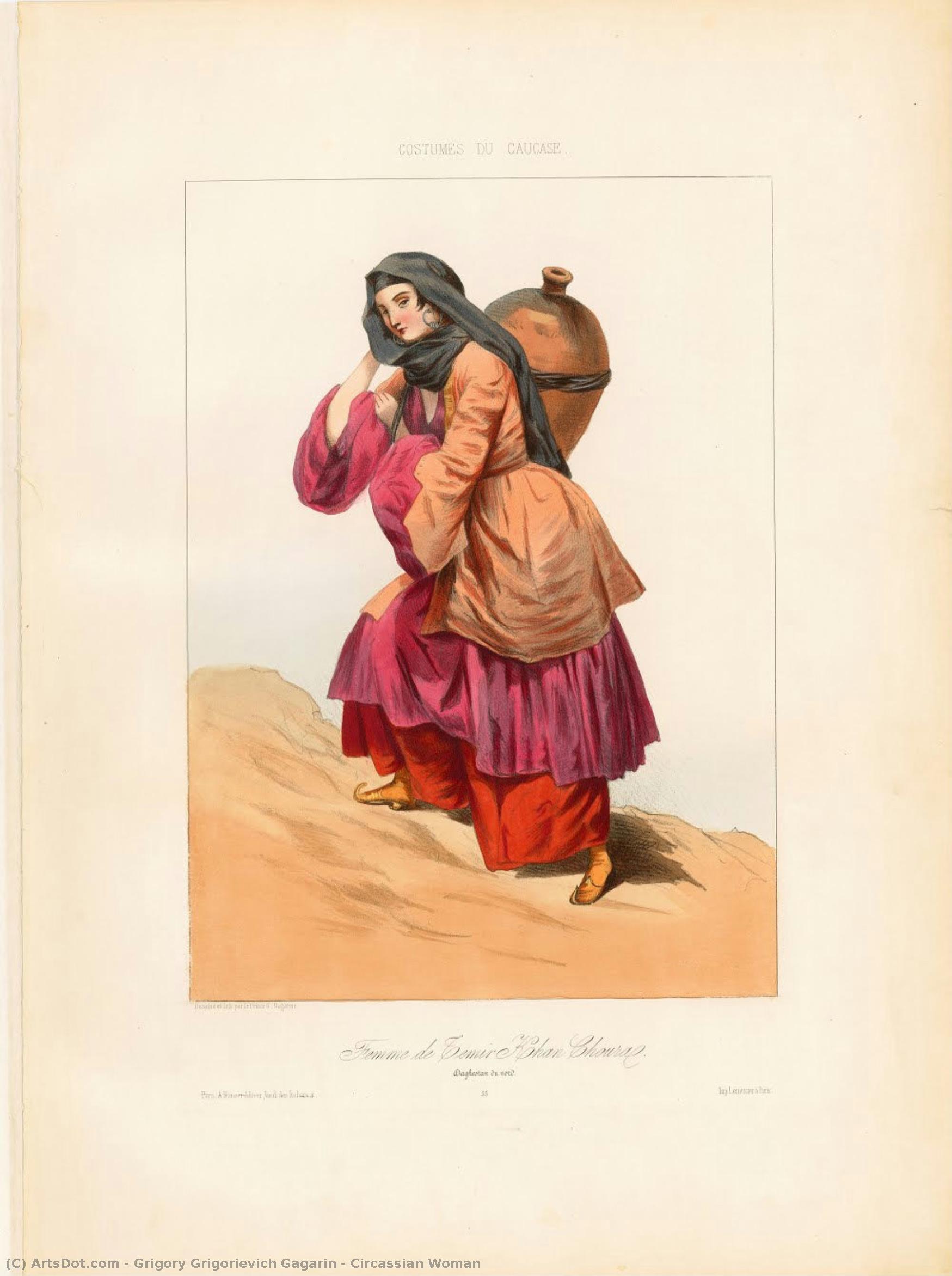 Circassian Woman — Grigory Grigorievich Gagarin