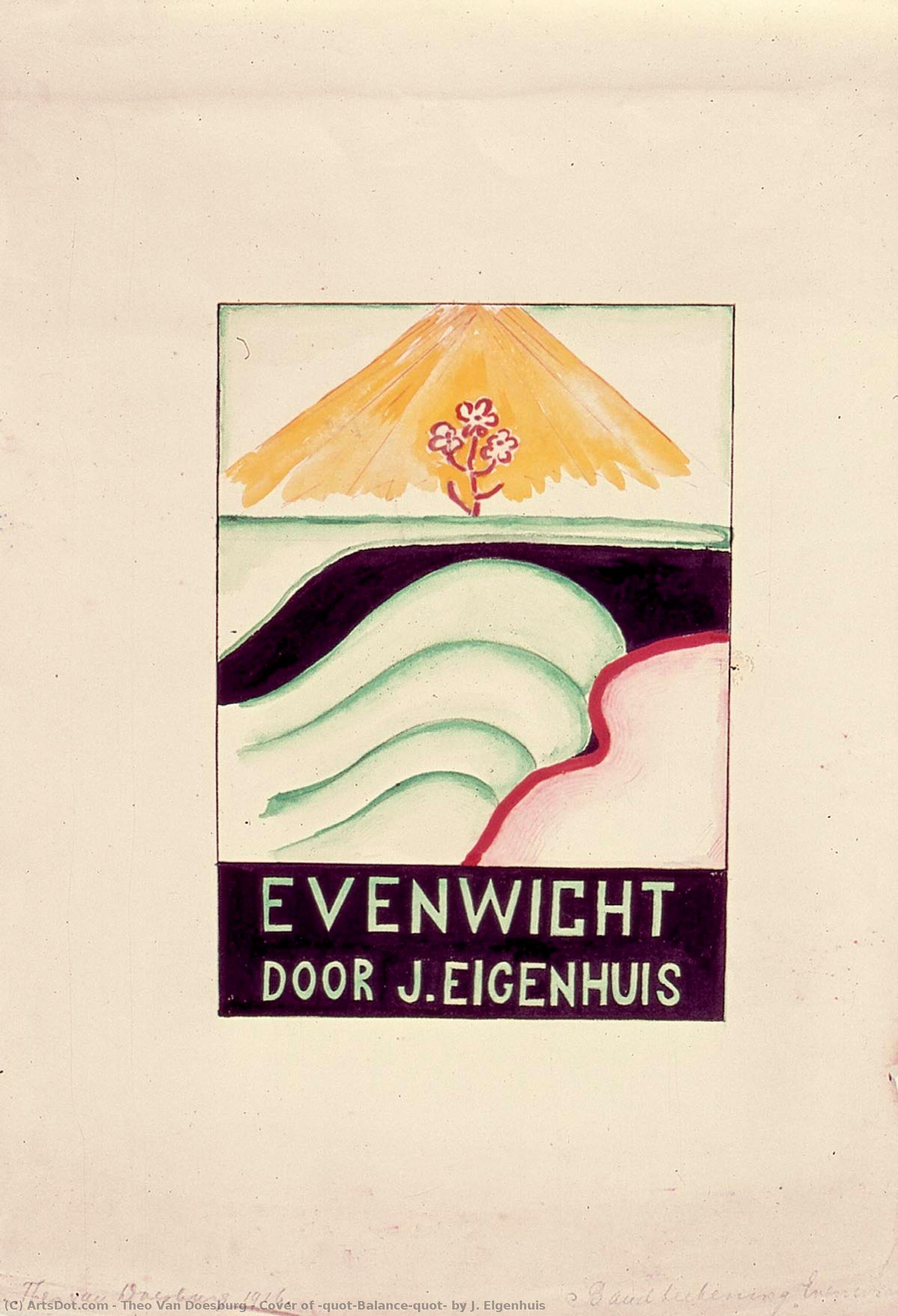 Cover Of "balance" By J. Elgenhuis — Theo Van Doesburg