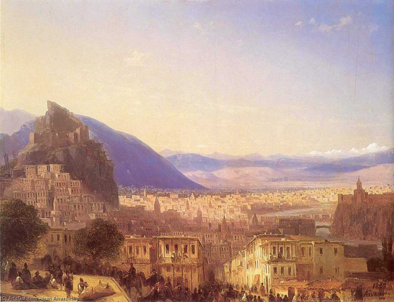 View Of Tiflis — Ivan Konstantinovich Aivazovsky