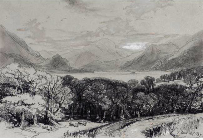 Ullswater From Gowsbarrow Park — Edward Lear