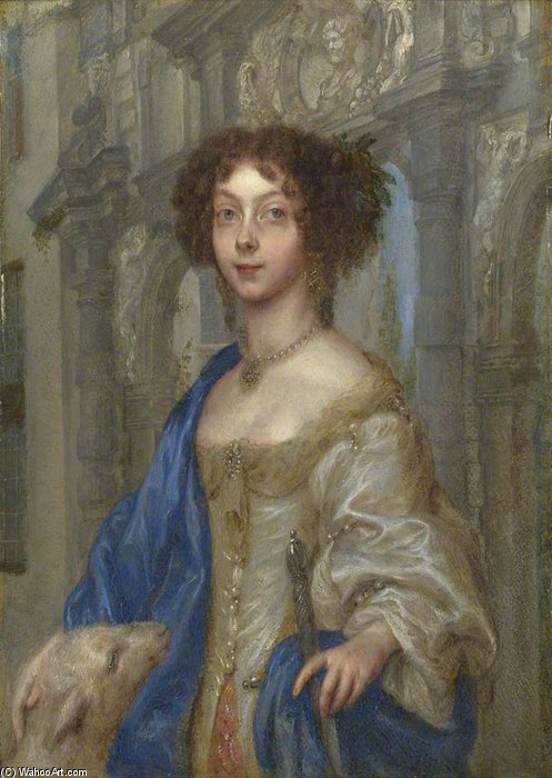 Portrait Of A Woman As Saint Agnes — Gonzales Coques