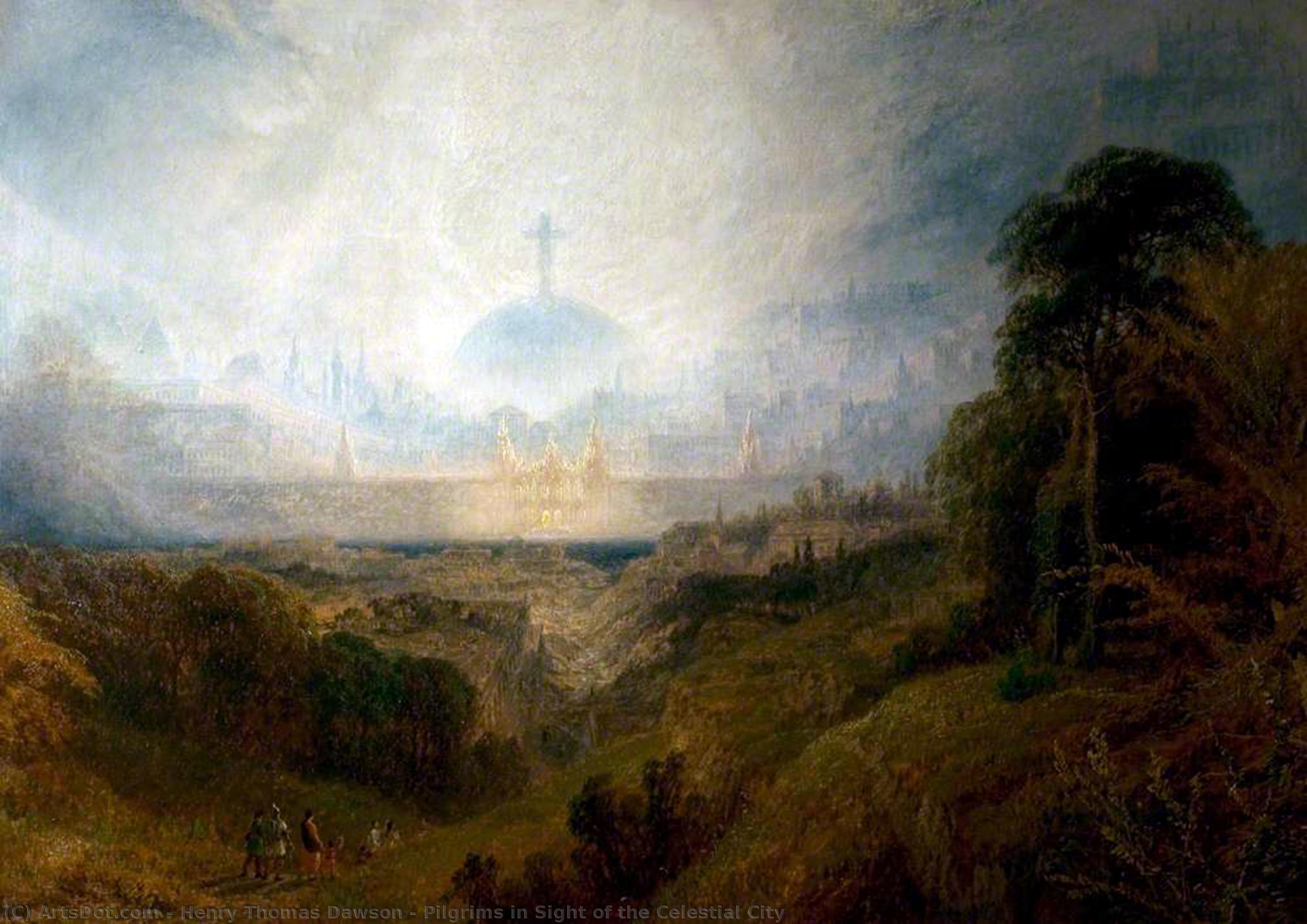 Pilgrims In Sight Of The Celestial City — Henry Thomas Dawson