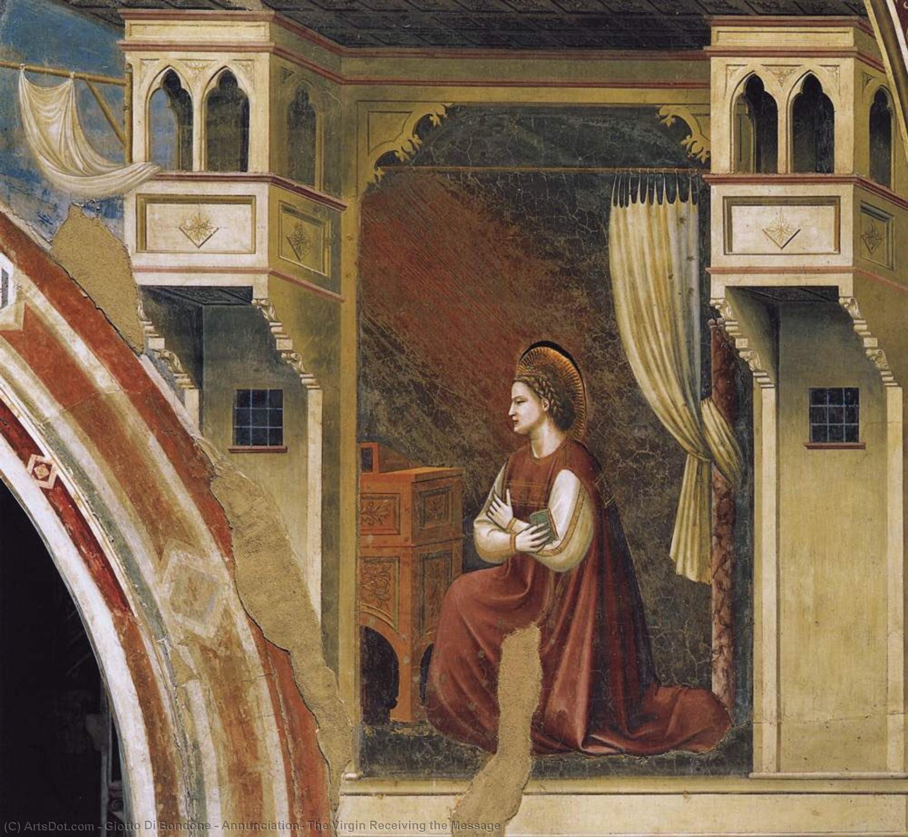 Annunciation: The Virgin Receiving The Message — Джотто Ди Бондоне