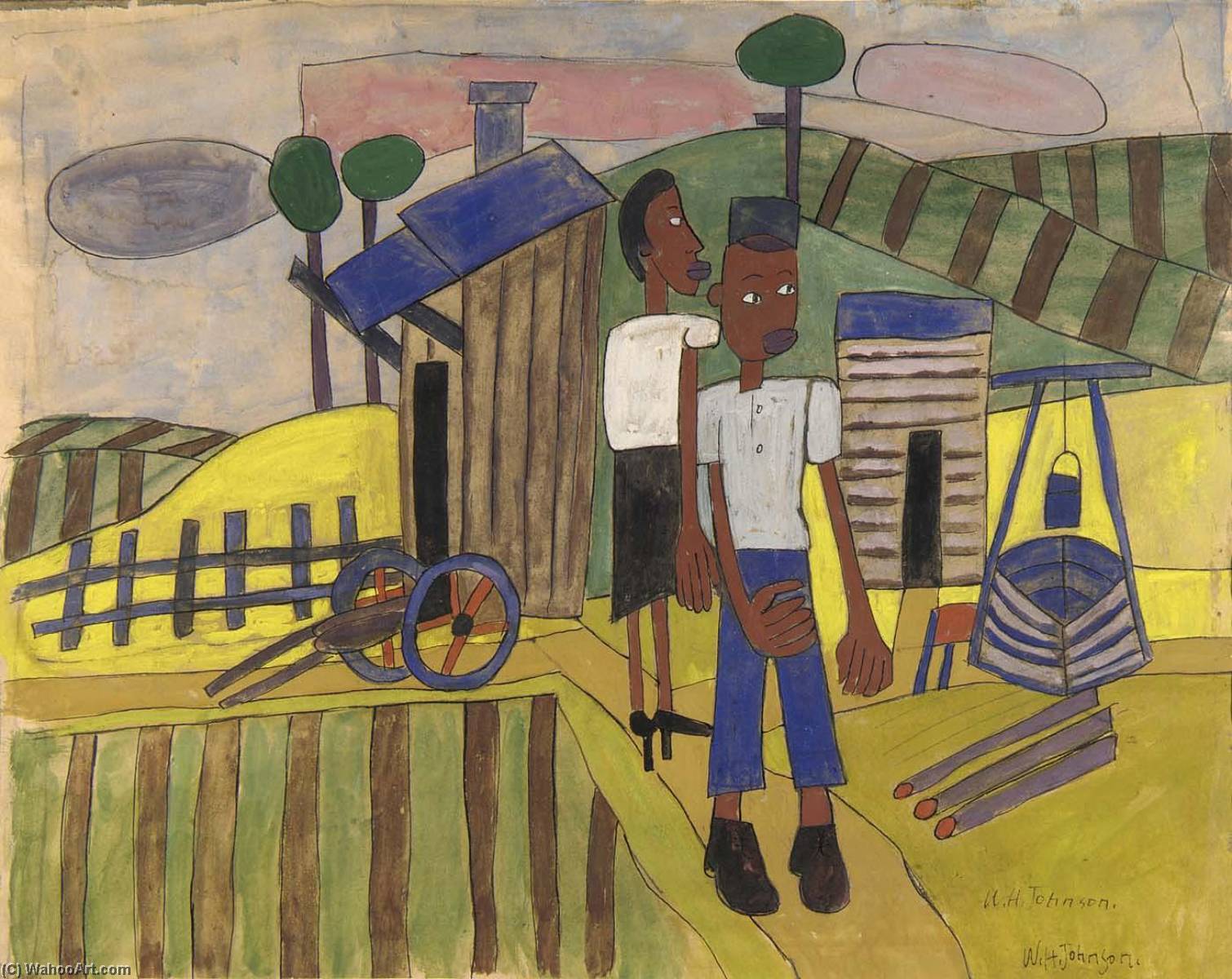 Farm Couple — William H. Johnson