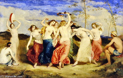 Mercury Instructing The Nymphs In Dance — Frederick Richard Pickersgill