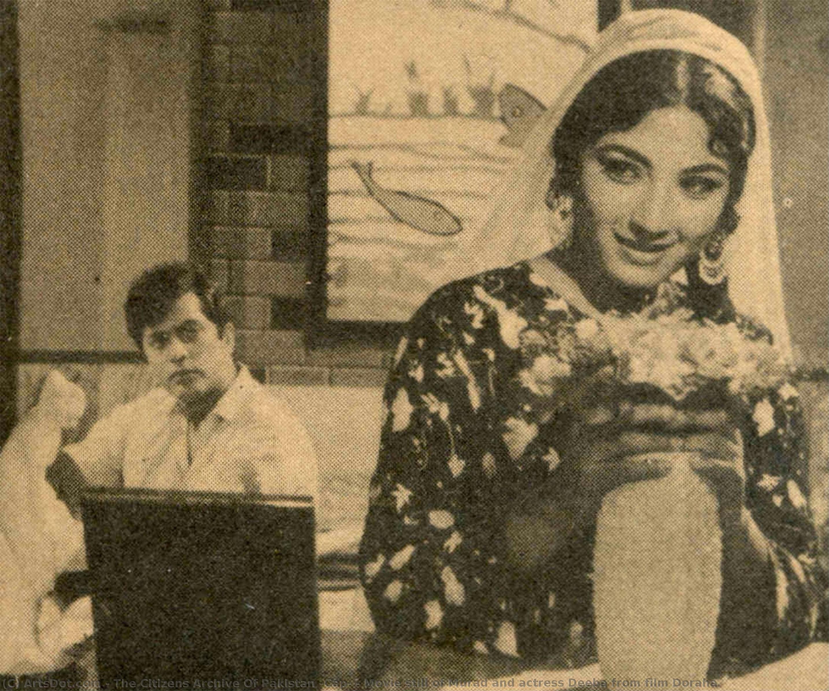 Movie Still Of Murad And Actress Deeba From Film Doraha — Arhiv Građana Pakistana (cap)