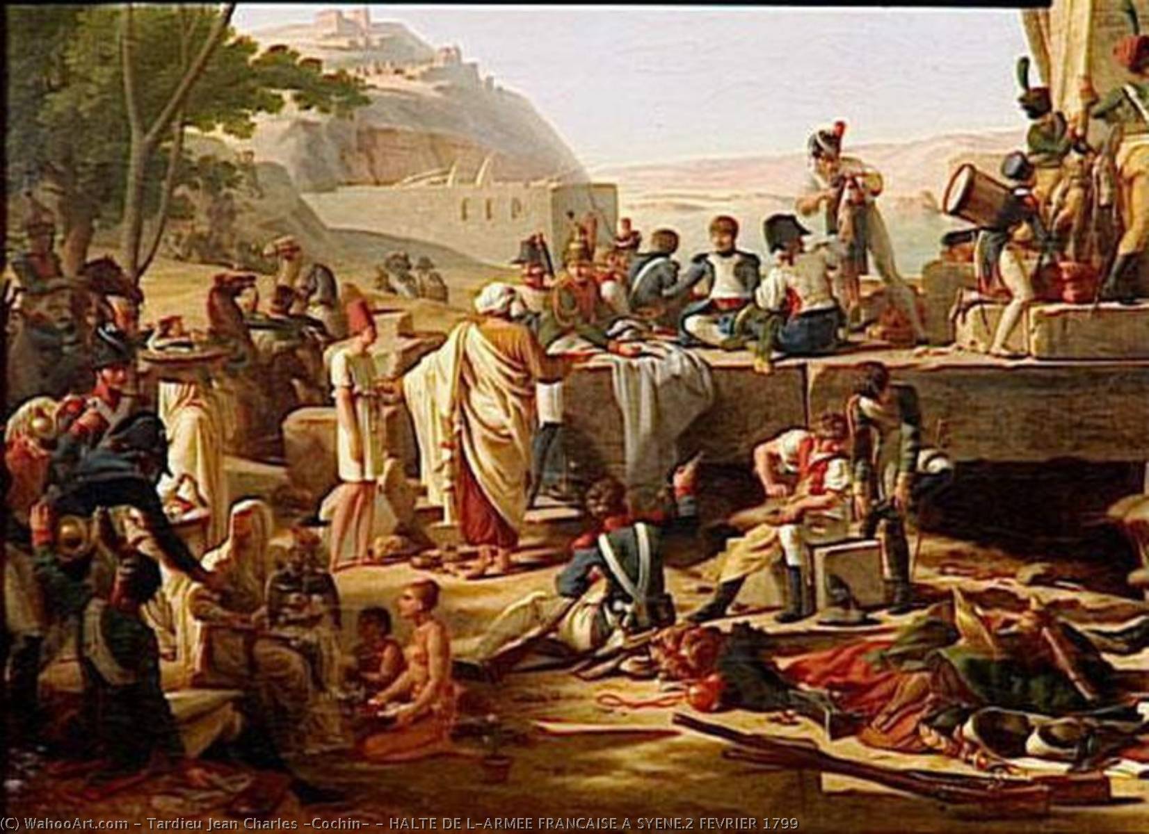 Halte De L'armee Francaise A Syene.2 Fevrier 1799 — Tardieu Jean Charles (cochin)