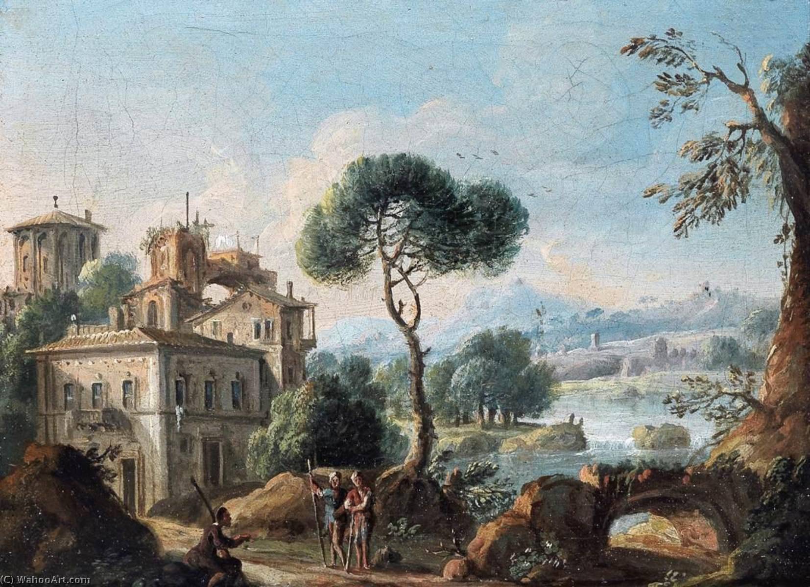 View Of Tivoli And The Roman Campagna — Paolo Anesi