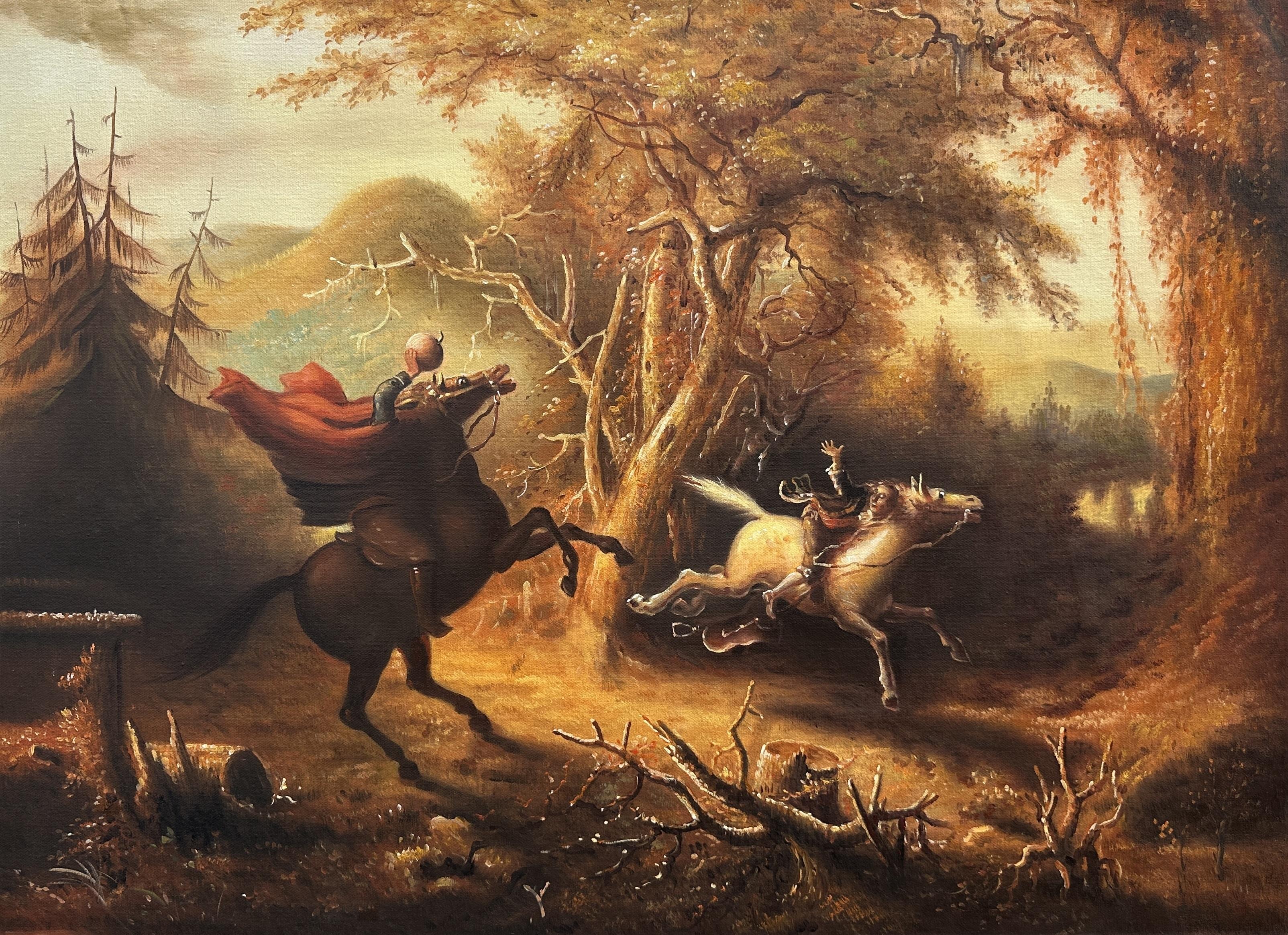 The Headless Horseman Pursuing Ichabod Crane - John Quidor — John Quidor