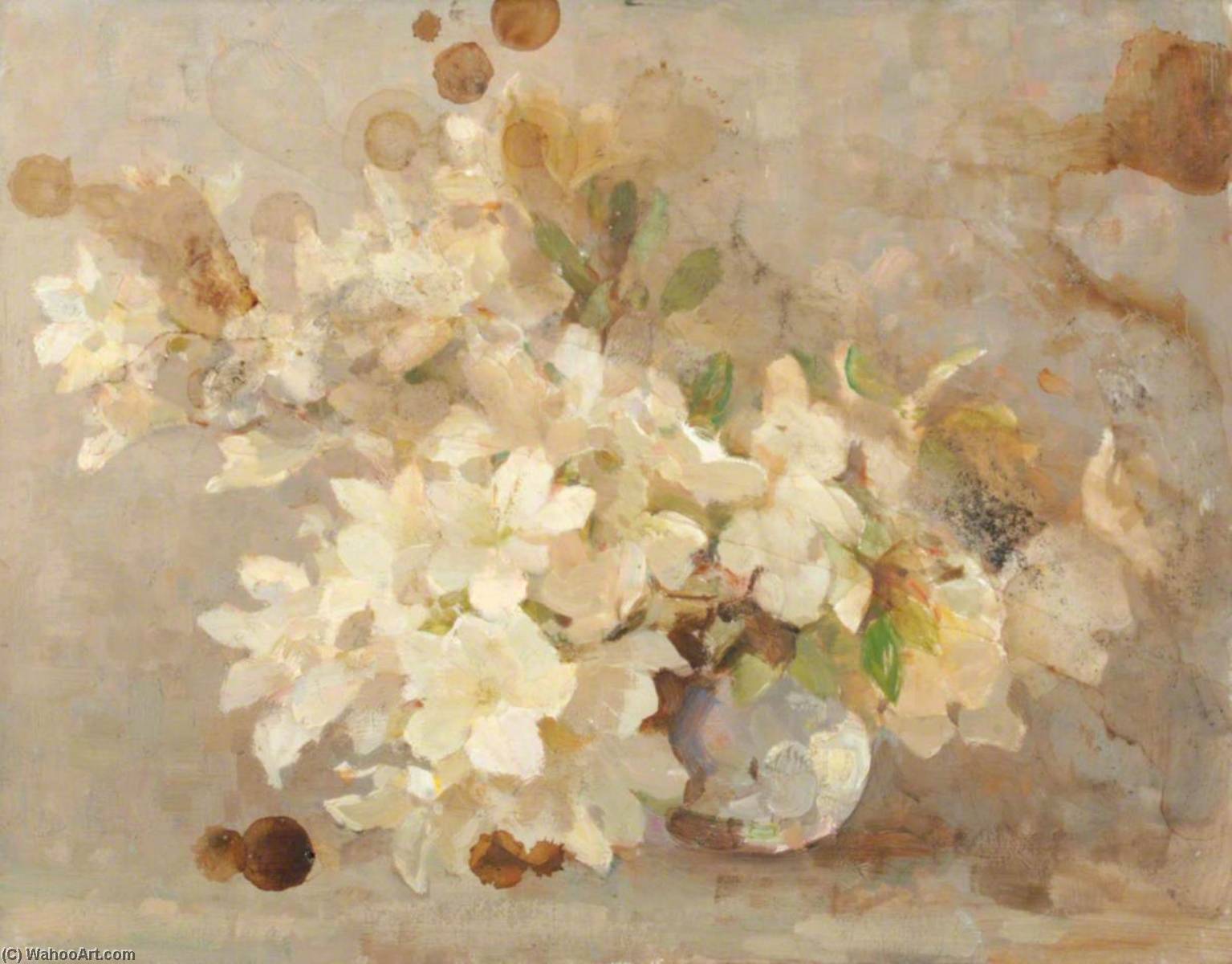 Yellow Flowers In A Vase — Benjamin Haughton