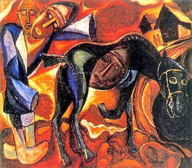 A Plowman — Давид Бурлюк