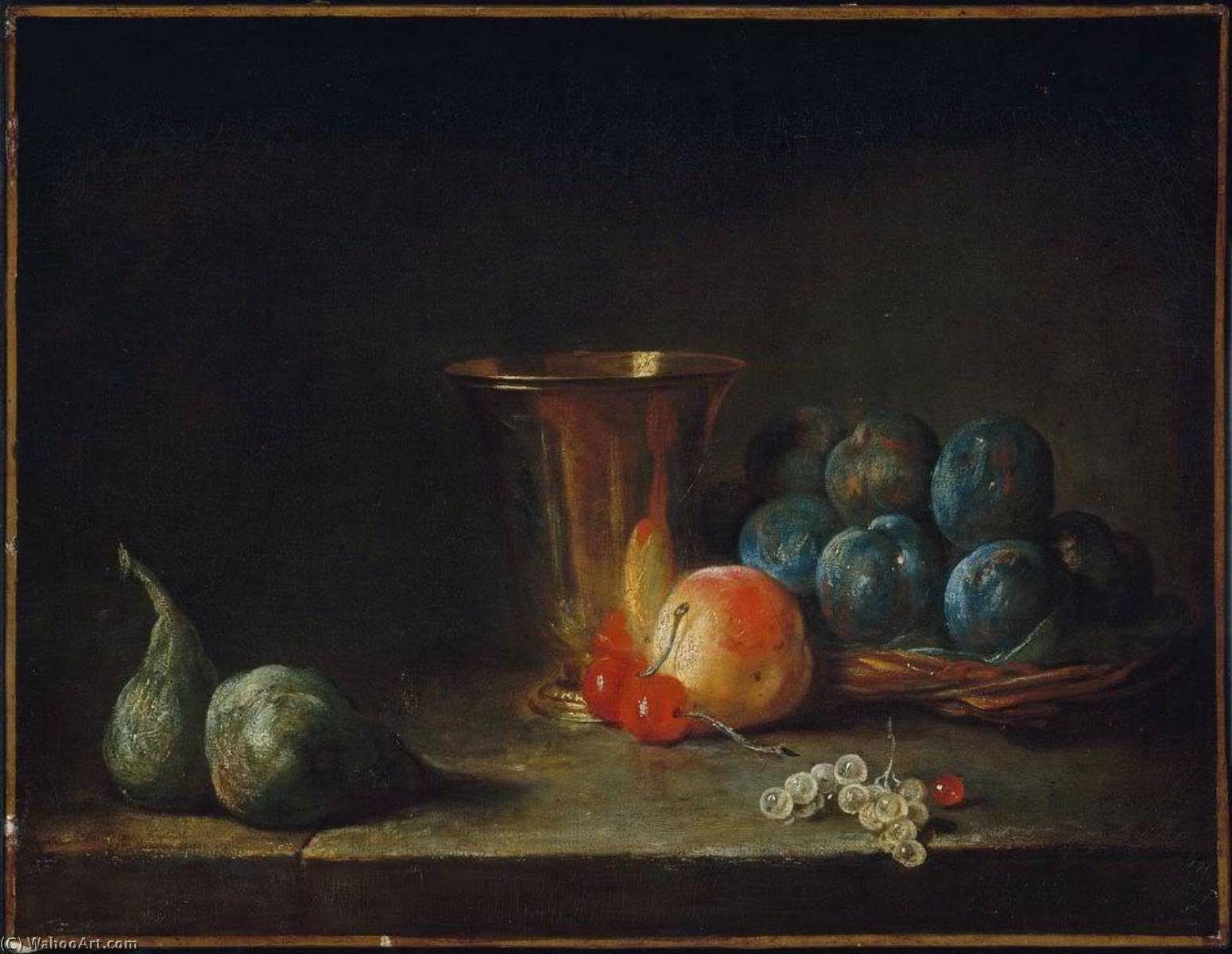 Goblet And Fruit — Jean-baptiste-siméon Chardin