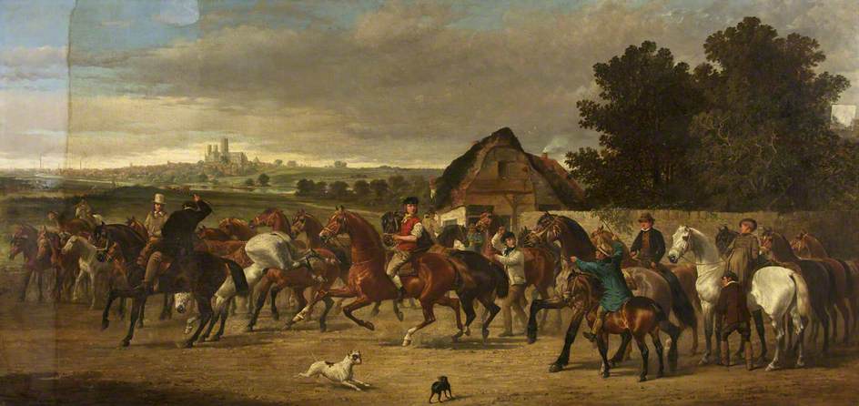 Horses Going To A Fair, Lincoln — Alfred Frank De Prades