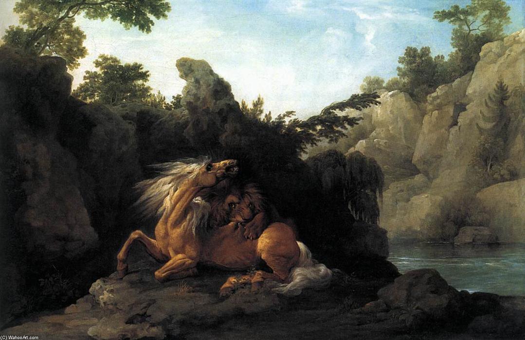 Lion Devouring A Horse — Джордж Стббс