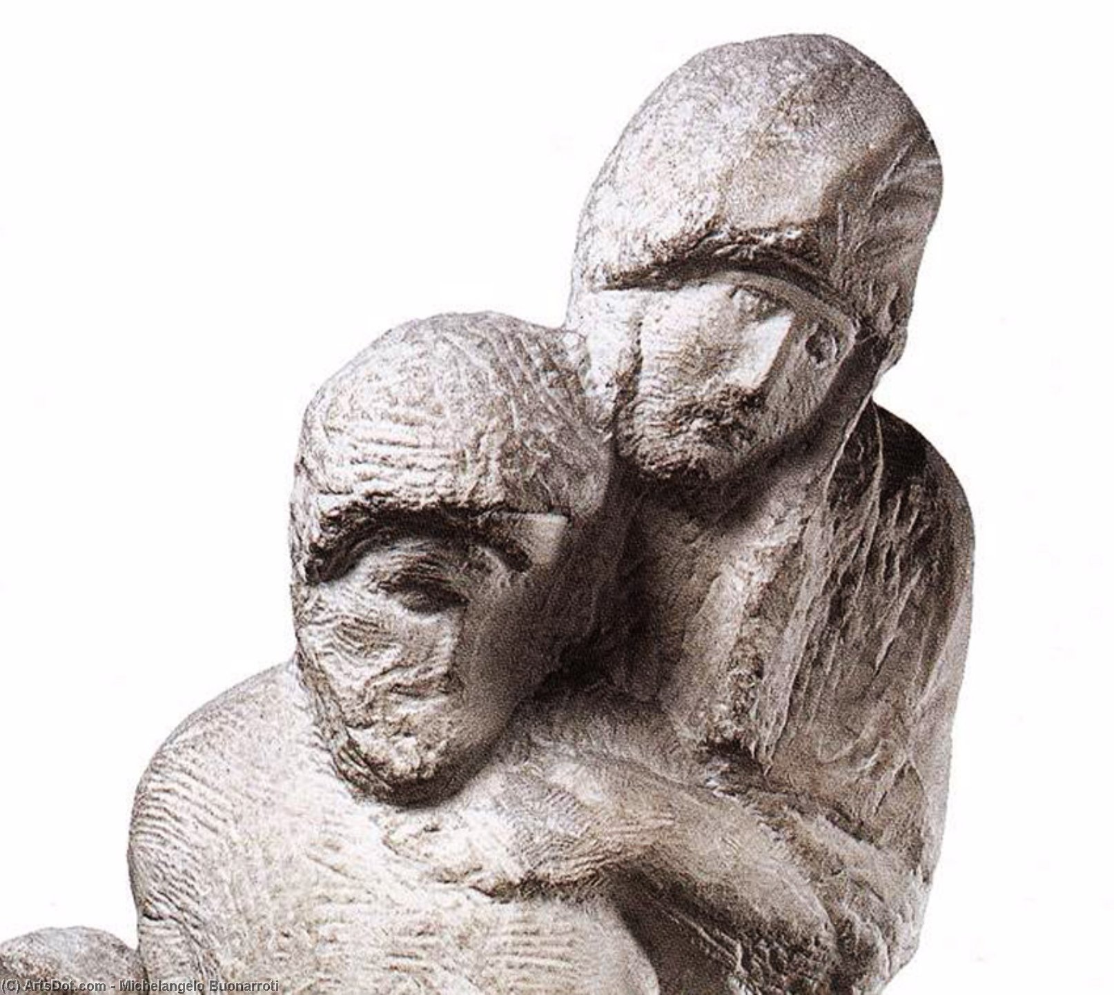 Pietà Rondanini (detail) — Michelangelo Buonarroti