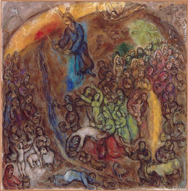 Striking The Rock — Marc Chagall