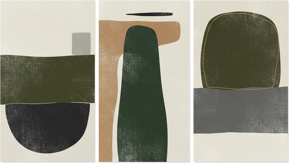Monolithic Echoes In Earth And Slate: A Meditative Triptych Of Silent Permanence — Laurent Fabre