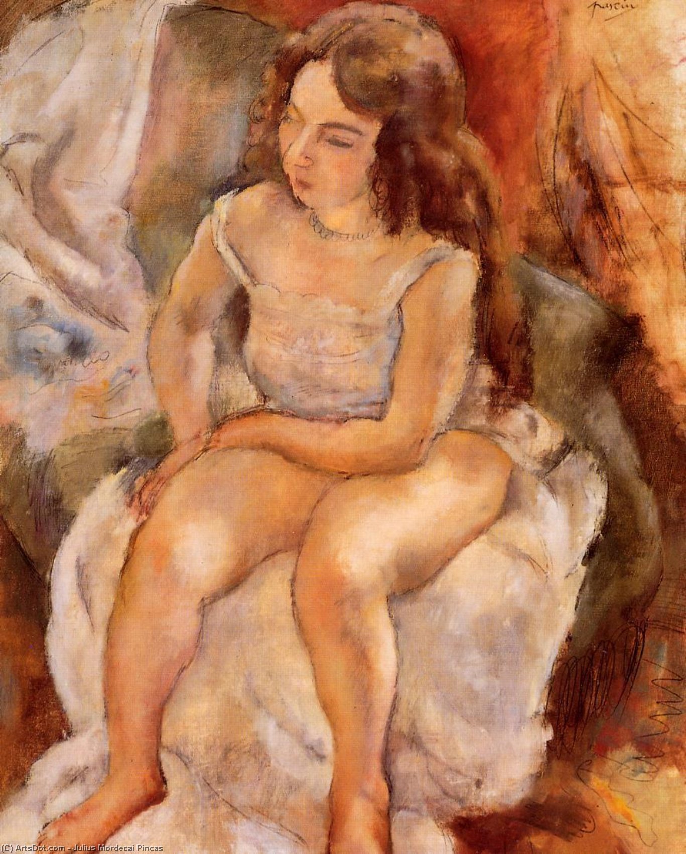 Seated Model — Жюль Пасин