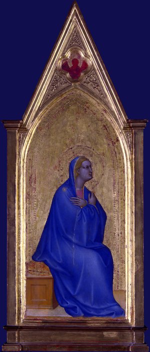 The Virgin - Left Pinnacle Panel — Giovanni Da Milano
