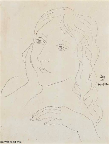 Portrait De Youki — Léonard Tsuguharu Foujita