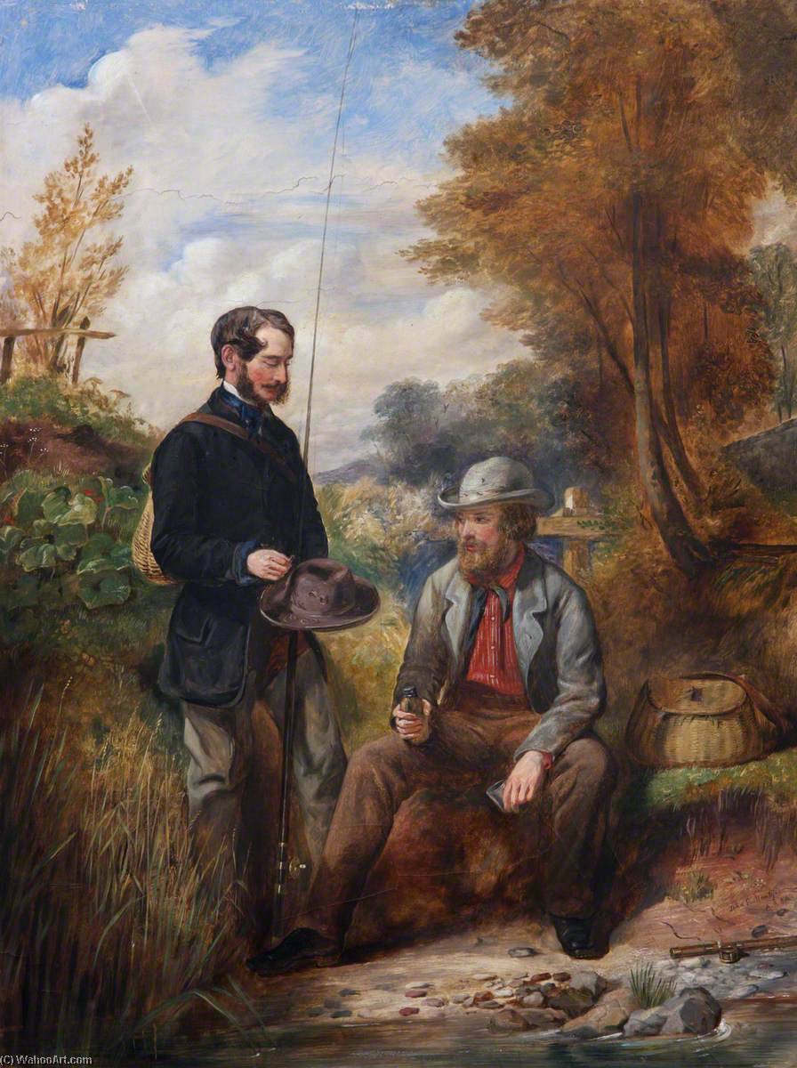 The Artist Fishing With His Brother, R. M. Ballantyne — John Ballantyne