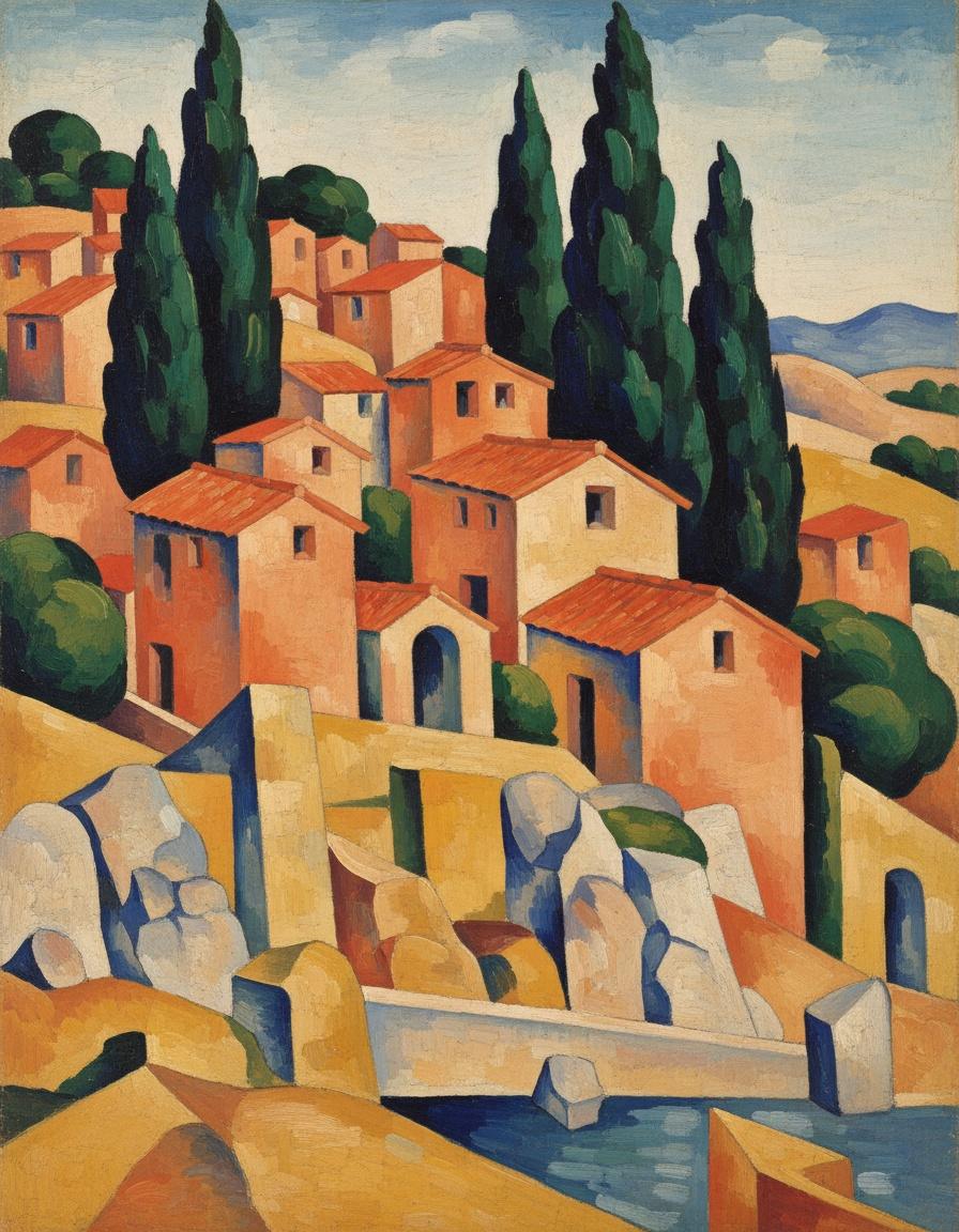 L'harmonie De L'ocre: A Geometric Mediterranean Study — Philippe Masson