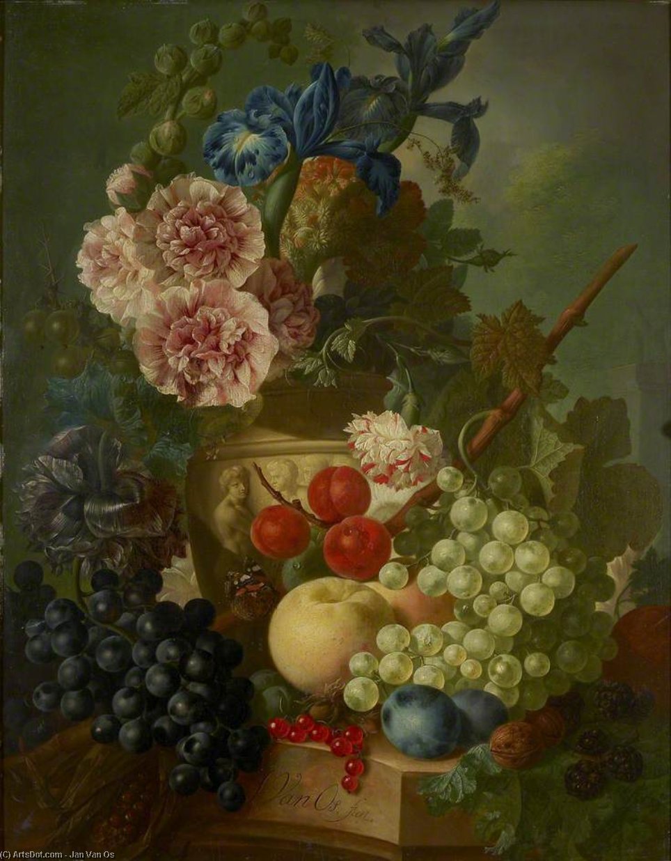 Still Life Of Flowers And Fruit — Jan Van Os
