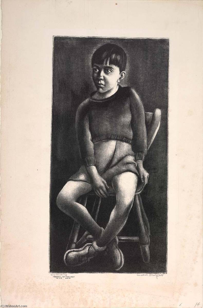 Boy Resting — Mabel Dwight