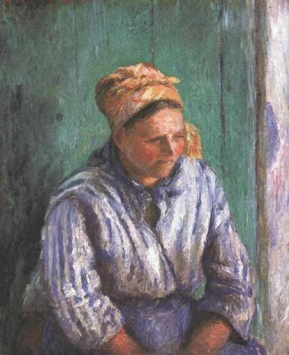 Waschfrau-studie (auch Bekannt Als La Mere Larcheveque) — Camille Pissarro
