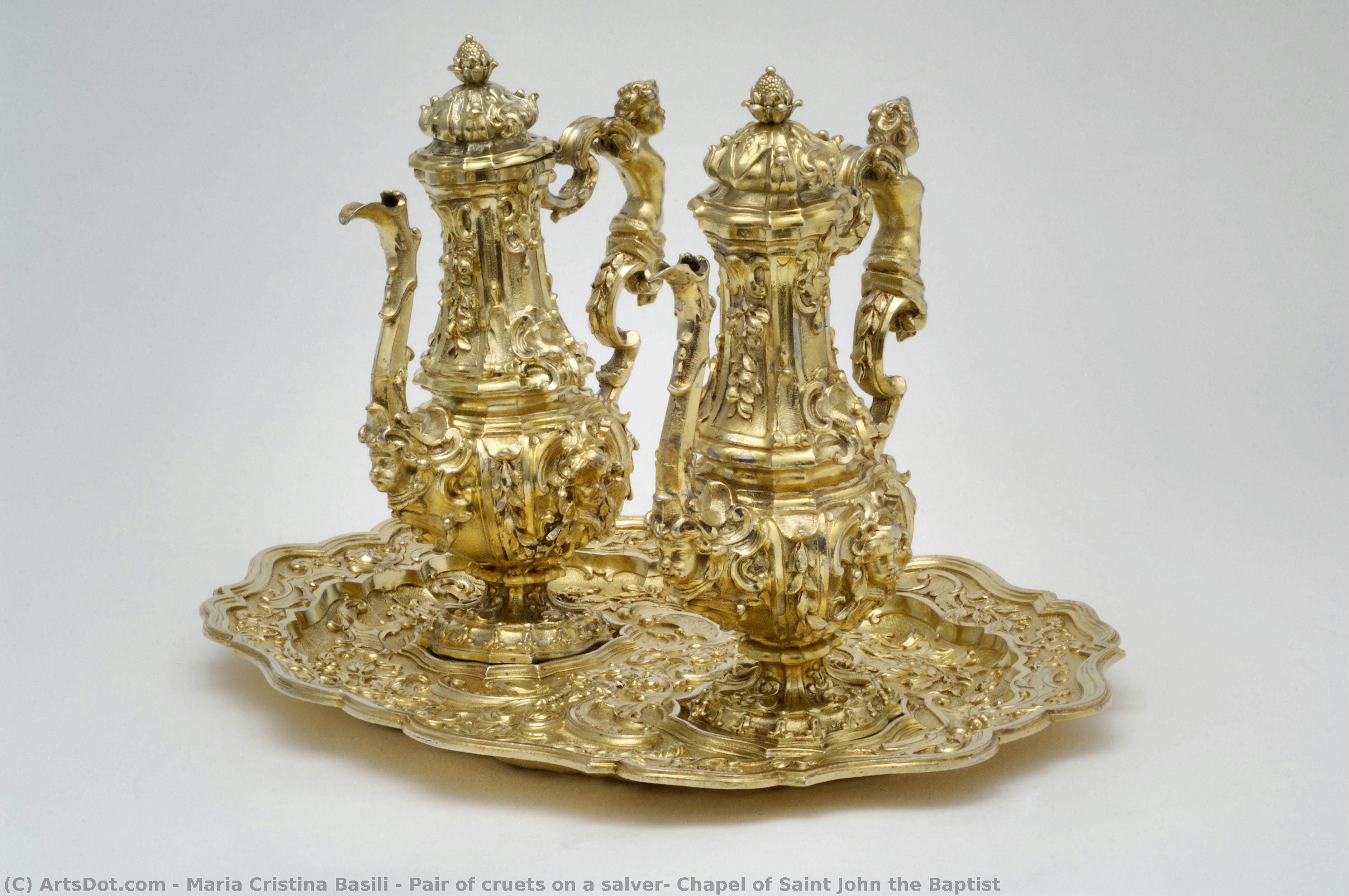 Pair Of Cruets On A Salver, Chapel Of Saint John The Baptist — Maria Cristina Basili