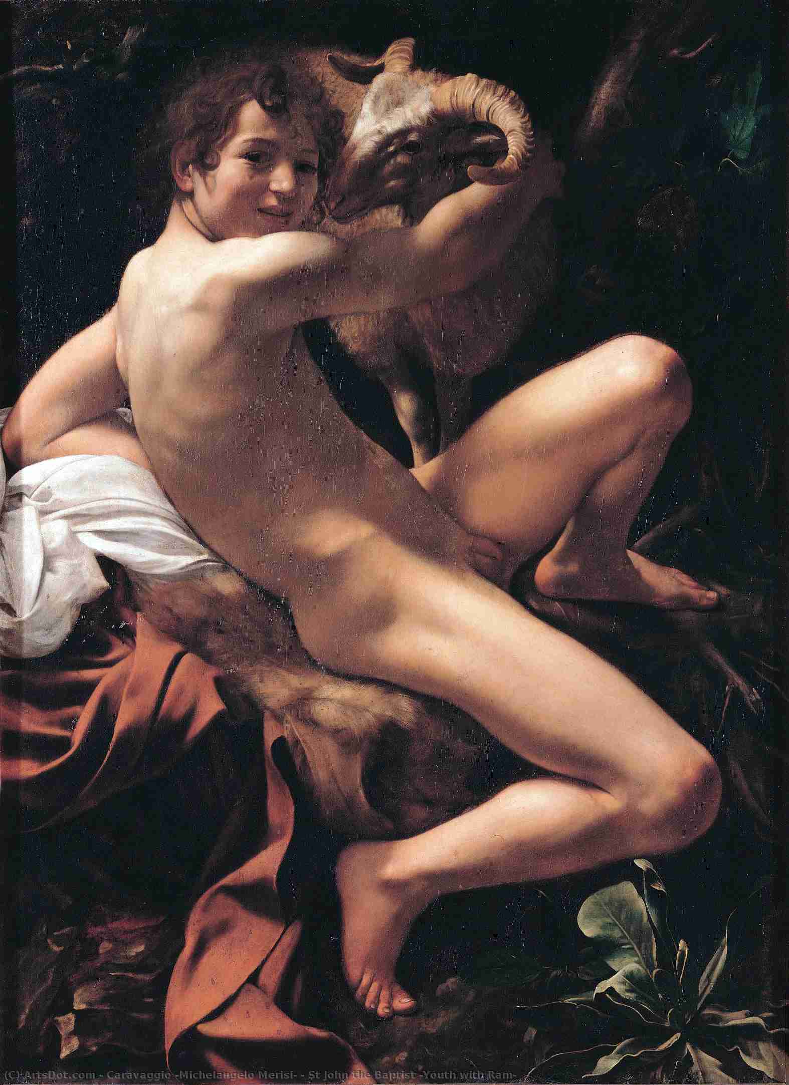 St John The Baptist (youth With Ram) — Caravaggio