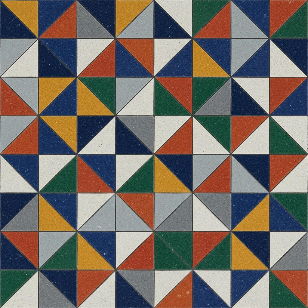 Monolithic Tessellation In Earth Tones: A Meditative Study Of Geometric Stability — Laurent Fabre