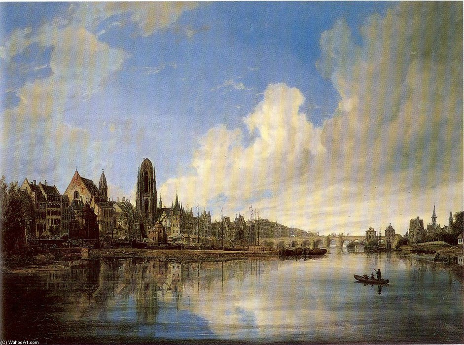 View Of The City Of Frankfurt From The West — Domenico Quaglio