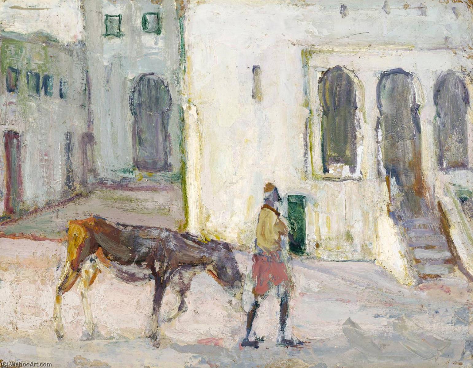 Street Scene, Tangier (man Leading Calf) — Henry Ossawa Tanner