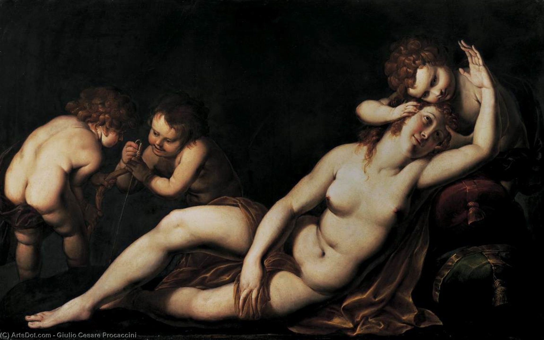 Venus And Cupids — Giulio Cesare Procaccini