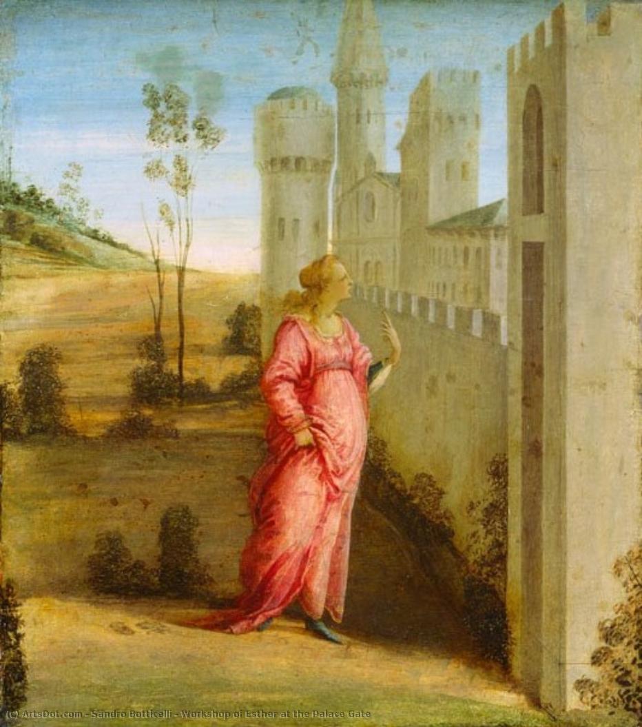 Workshop Of Esther At The Palace Gate — Sandro Botticelli