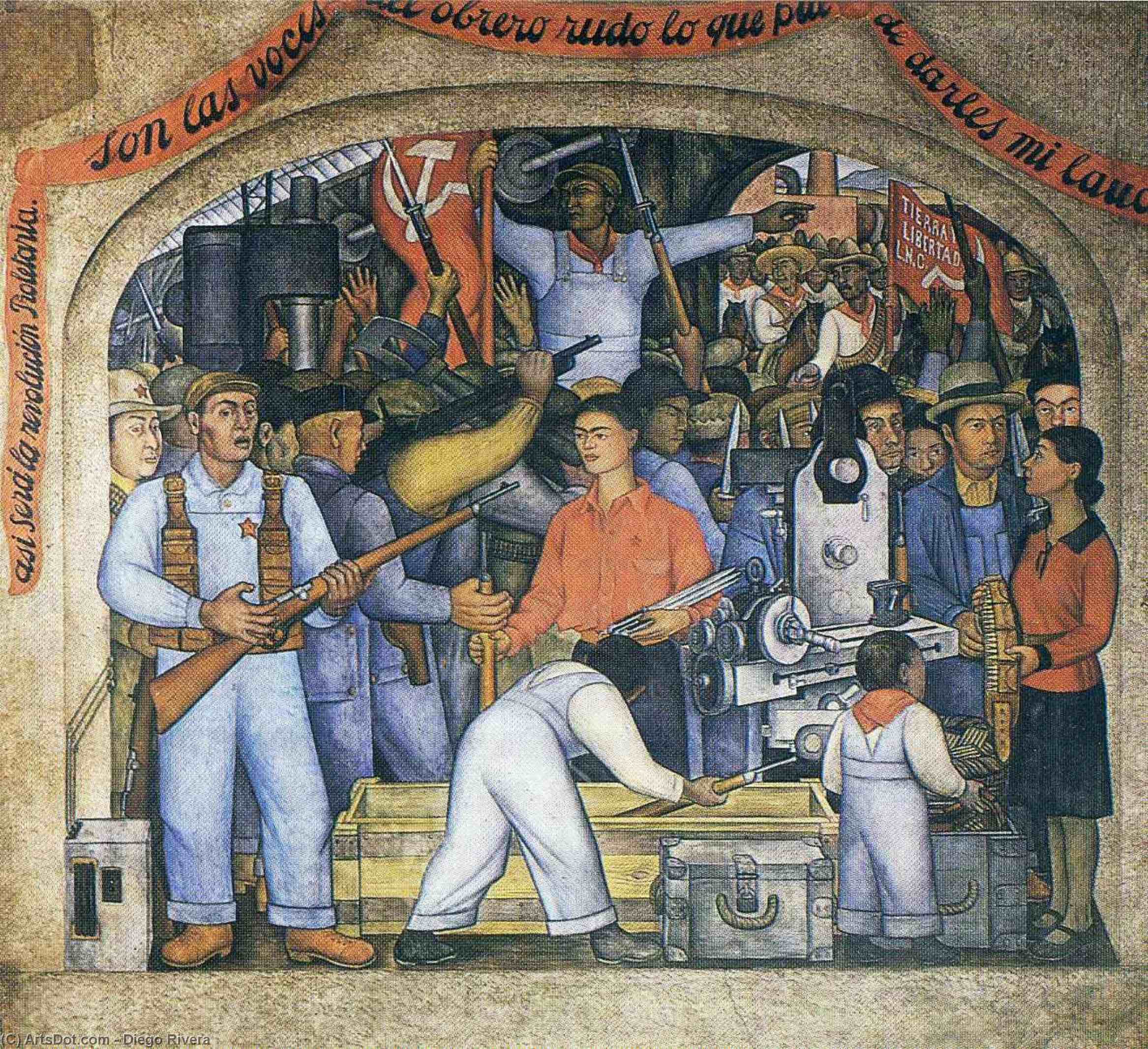Arsenal The Distribution Of Arms — Diego Rivera
