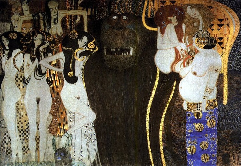 Beethoven Frieze(detail)05 — Gustav Klimt