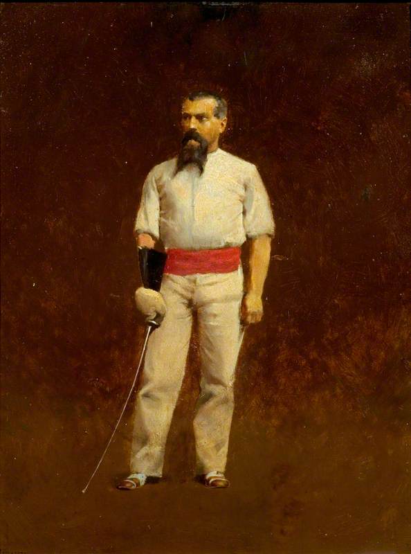 Sir Richard Burton (1821–1890), Dressed For Fencing — Albert Letchford